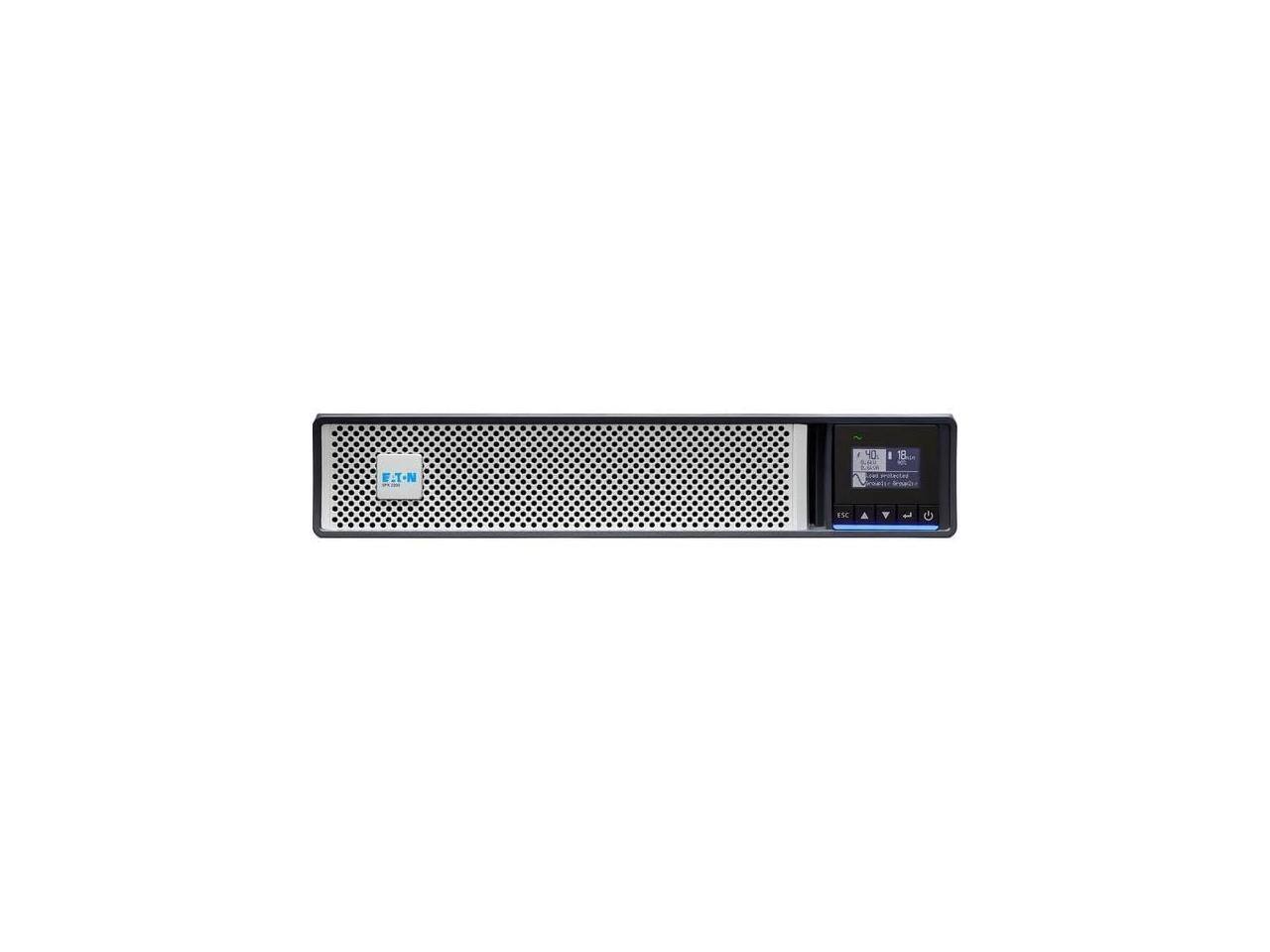 Alt View 1. Eaton - Eaton 5PX G2 2200VA 2200W 208V Line-Interactive UPS - 2 C19, 8 C13 Outlets, Cybersecure Network Card Option, Extended - Black.