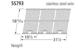 Music City Metals - MCM595S7933S GRID, SS WIRE, 18.8125 X 10.5; NEXGRILL