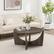 Alt View 12. Walker Edison - Contemporary Arch-Base Round Coffee Table - Cerused Ash.