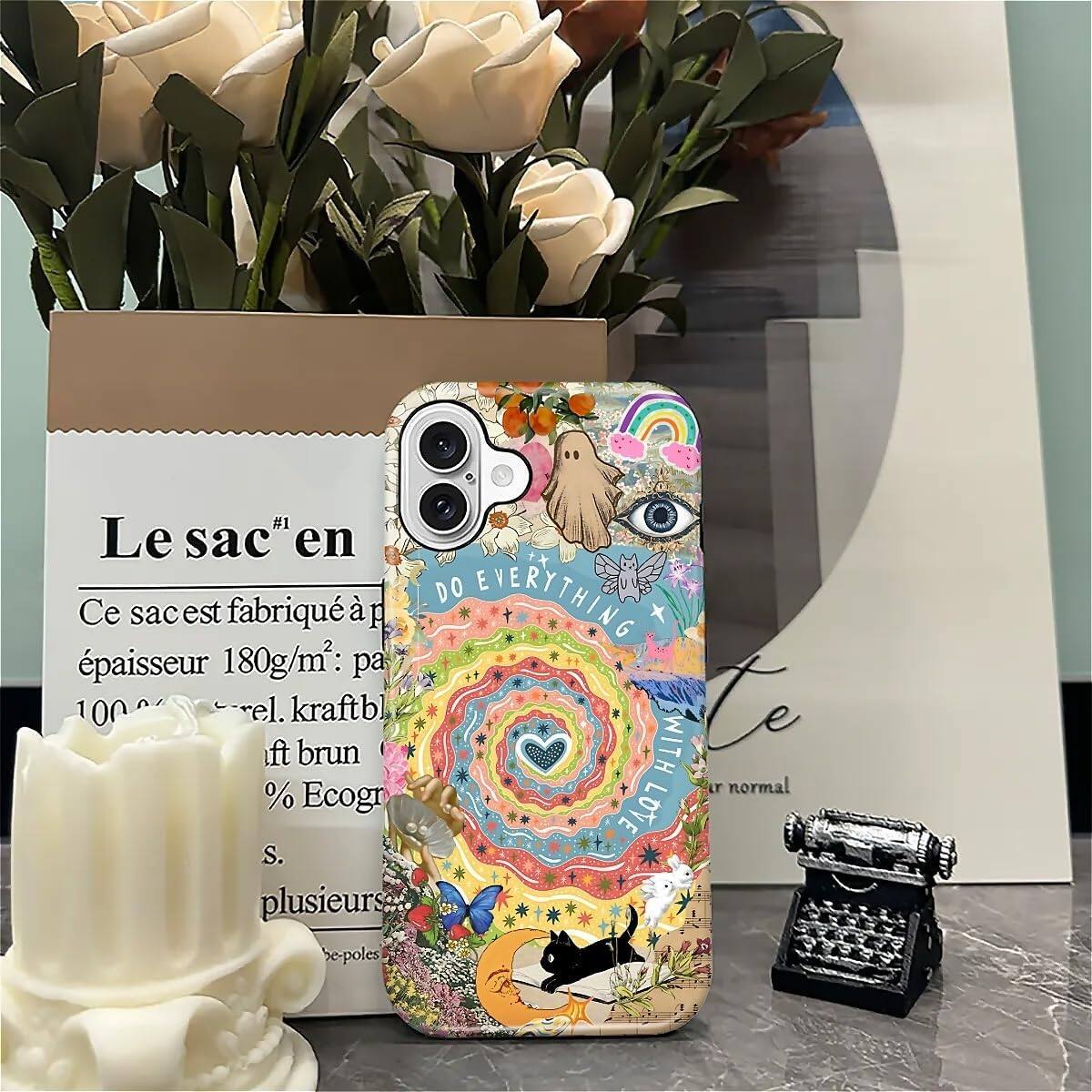 Le sac" en  
Ce sac est fabriqué à partir de papier kraft brun 100% recyclé avec une épaisseur de 180g/m².  
DO EVERYTHING  
WITH LOVE  
PLUSIEURS POLES