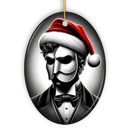 OrnamentallyYou - Dark Elegance Phantom of the Opera Santa Ornament Mysterious Decor for Haunted Homes Version 2 - Multi-colored