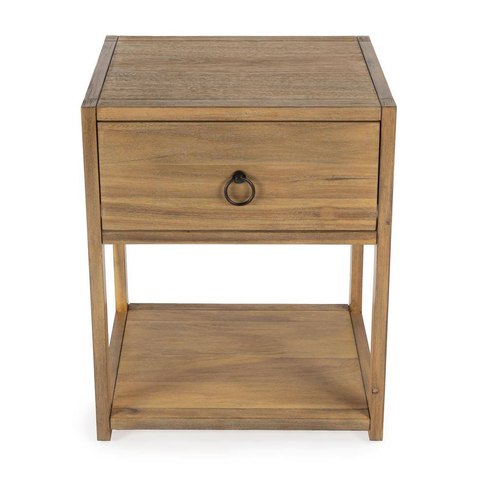 Alt View 3. Butler Specialty - Lark Natural Wood End Table - Light Brown.