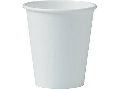Front. Solo - Hot Cups, 6 Oz., 1000/Carton - White.