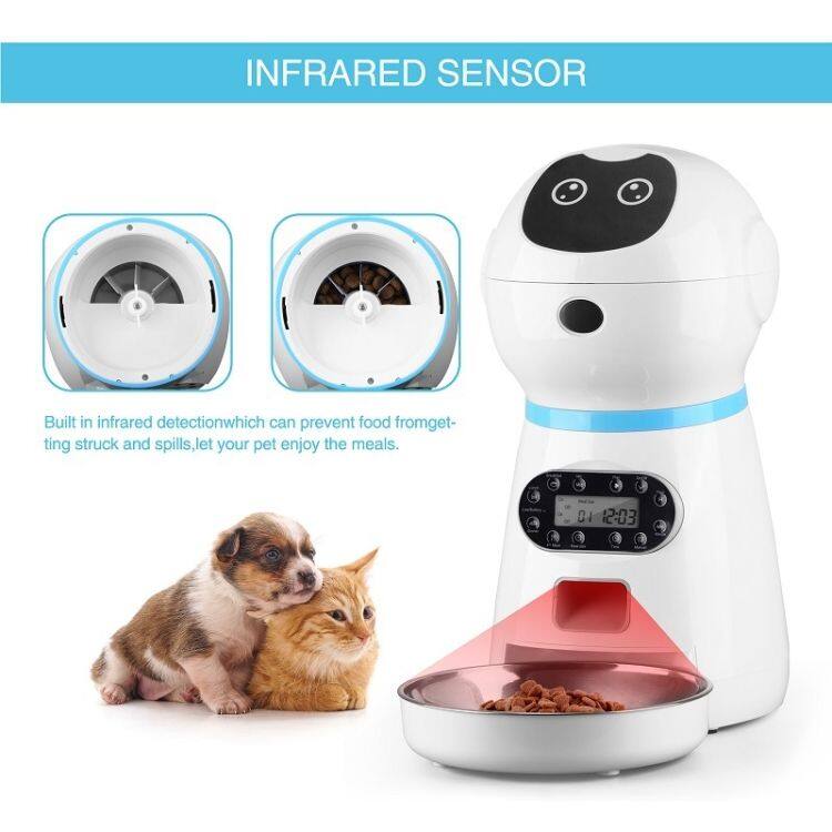 INFRARED SENSOR

Built-in infrared detection which can prevent food from getting stuck and spills, let your pet enjoy the meals.