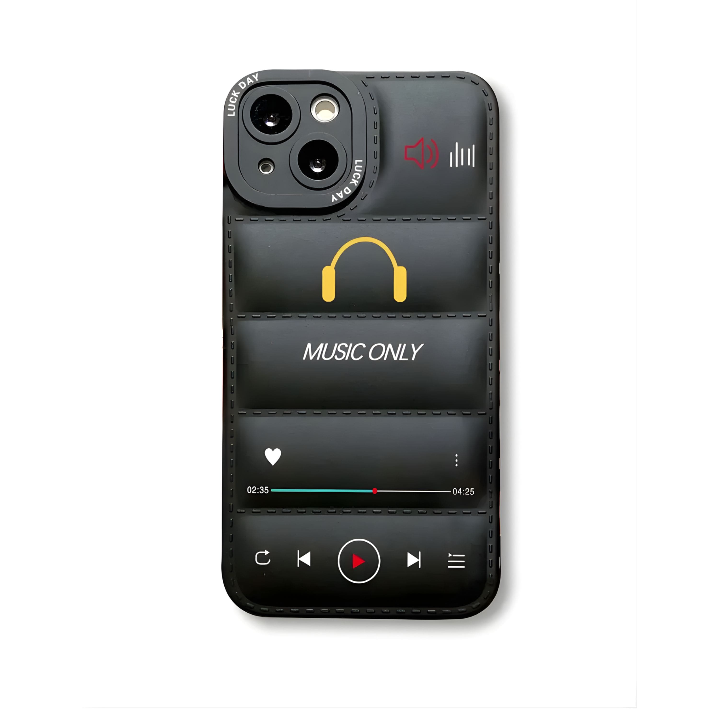 Kitcheniva - Music Design Aesthetic Phone Case For Iphone 13 Pro - Black
