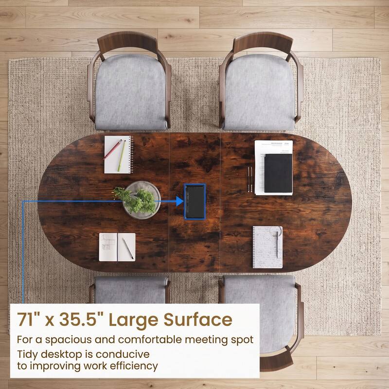 71" x 35.5" Large Surface  
For a spacious and comfortable meeting spot  
Tidy desktop is conducive to improving work efficiency