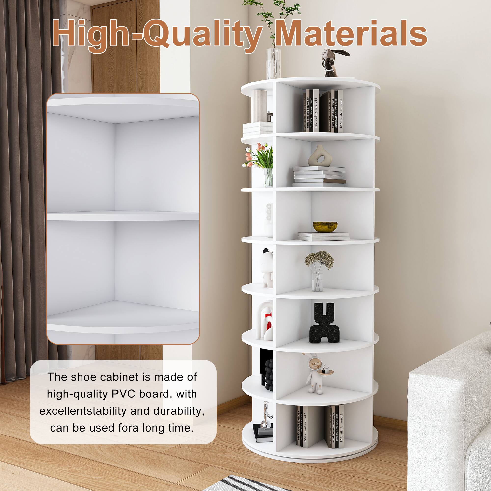 High-Quality Materials

The shoe cabinet is made of high-quality PVC board, with excellent stability and durability, can be used for a long time.

CREAT Atelier