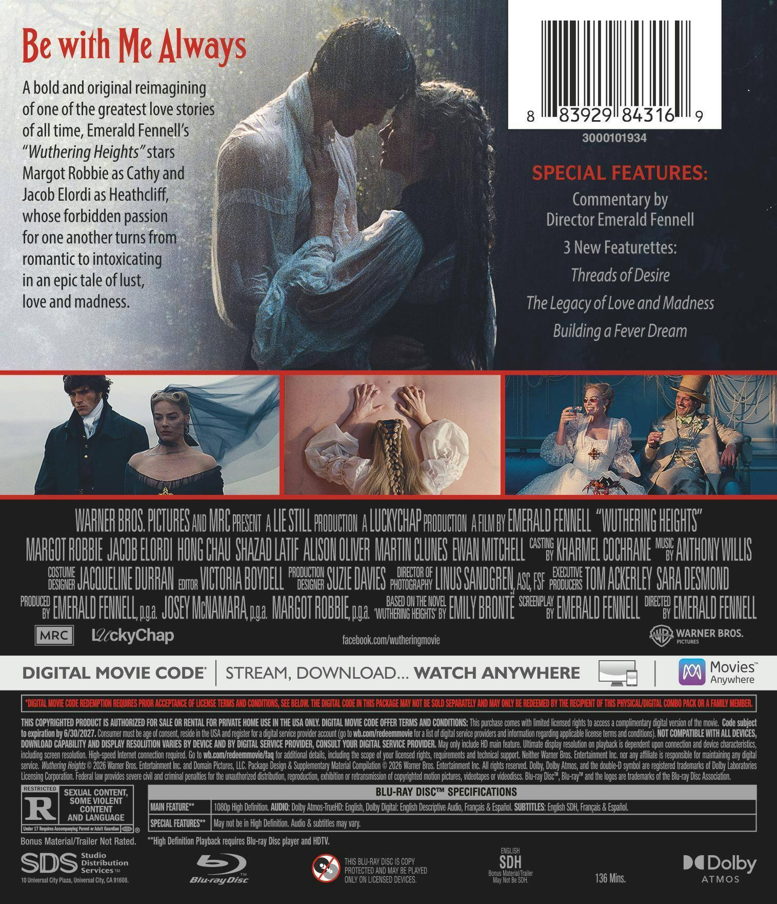 Back. Wuthering Heights   - BLU-RAY.