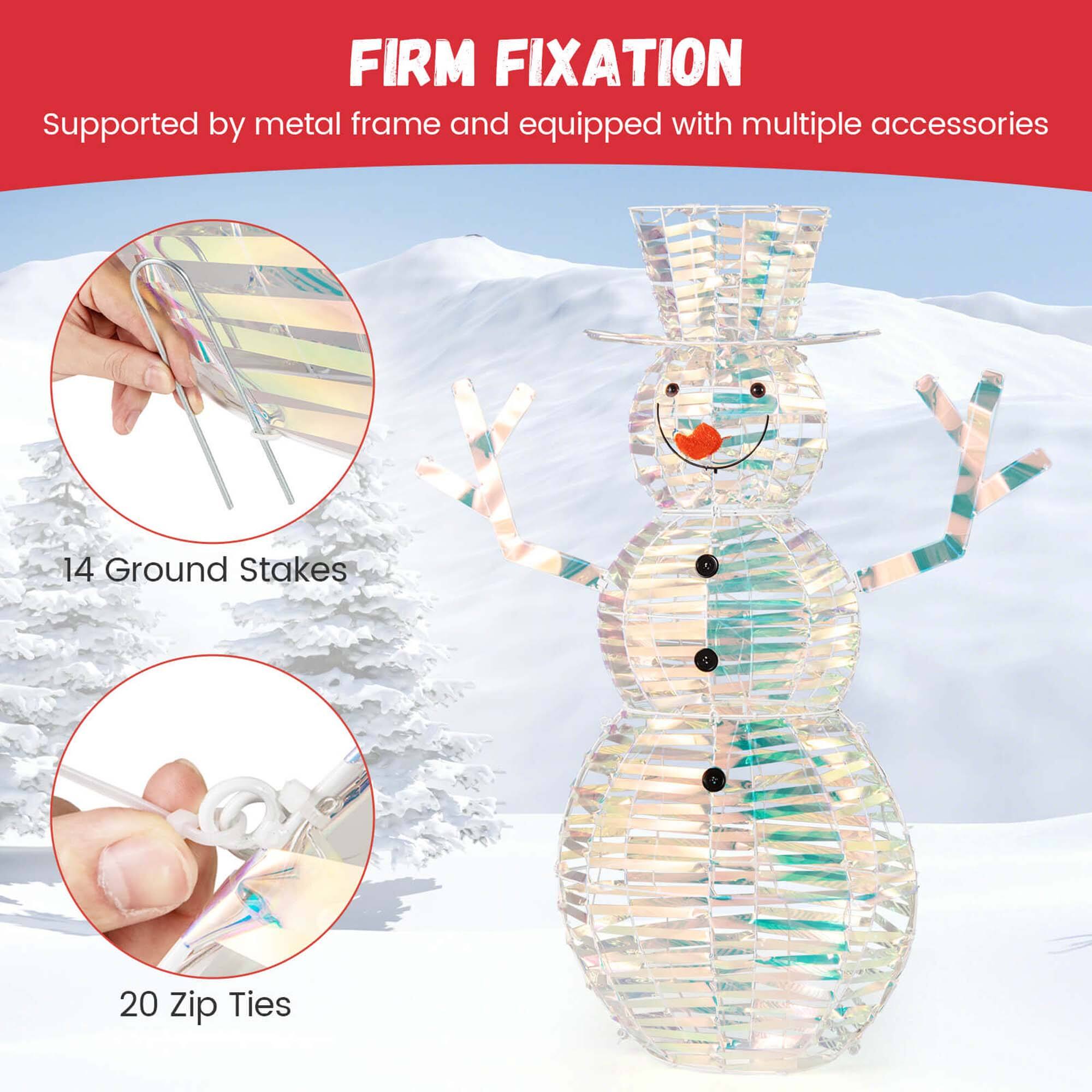 Firm Fixation: Supported by metal frame and equipped with multiple accessories.

14 Ground Stakes

20 Zip Ties