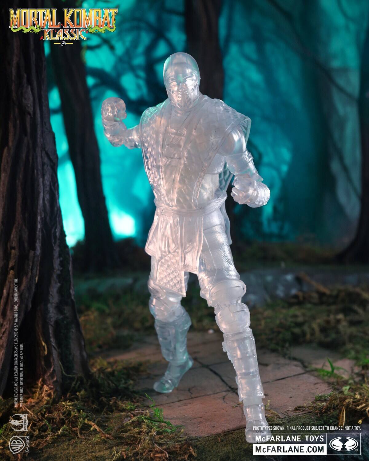 MORTAL KOMBAT KLASSIC INC ENTERTAINMENT BROS WARNER . - C ELEMENTS AADO MBEI A - CHARACTERS 6 0G0 RELATED ONN TH NETHERREALM YONCH LOGA MORTAL GAVES D no WB GAMES PROTOTYPES SHOWN FINAL PRODUCT SUBJECT TO CHANGE. NOT A TOY. McFARLANE TOYS McFARLANE.COM