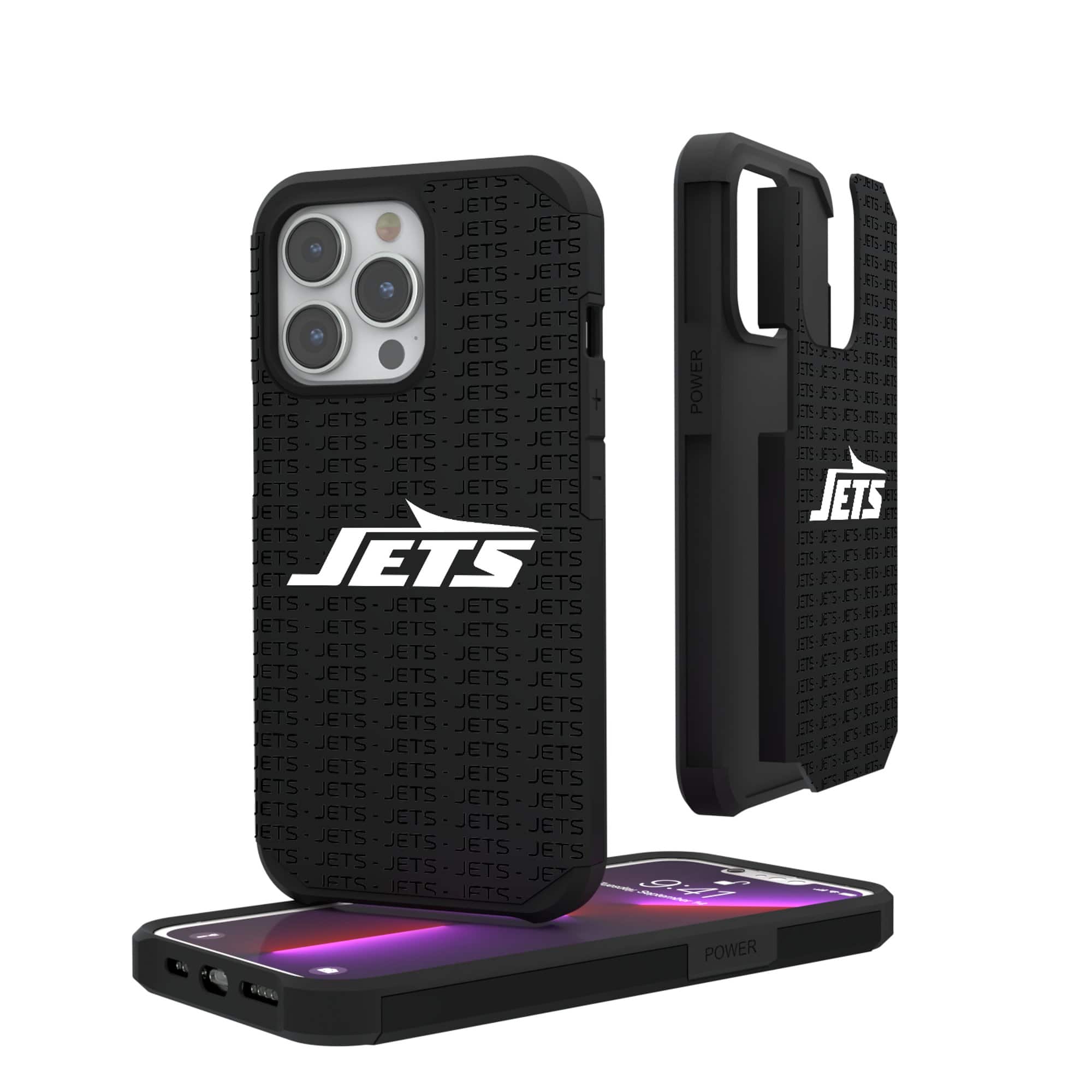 Keyscaper - NFL - New York Jets - iPhone Rugged Case with Text Design - 16 Pro - Multicolor