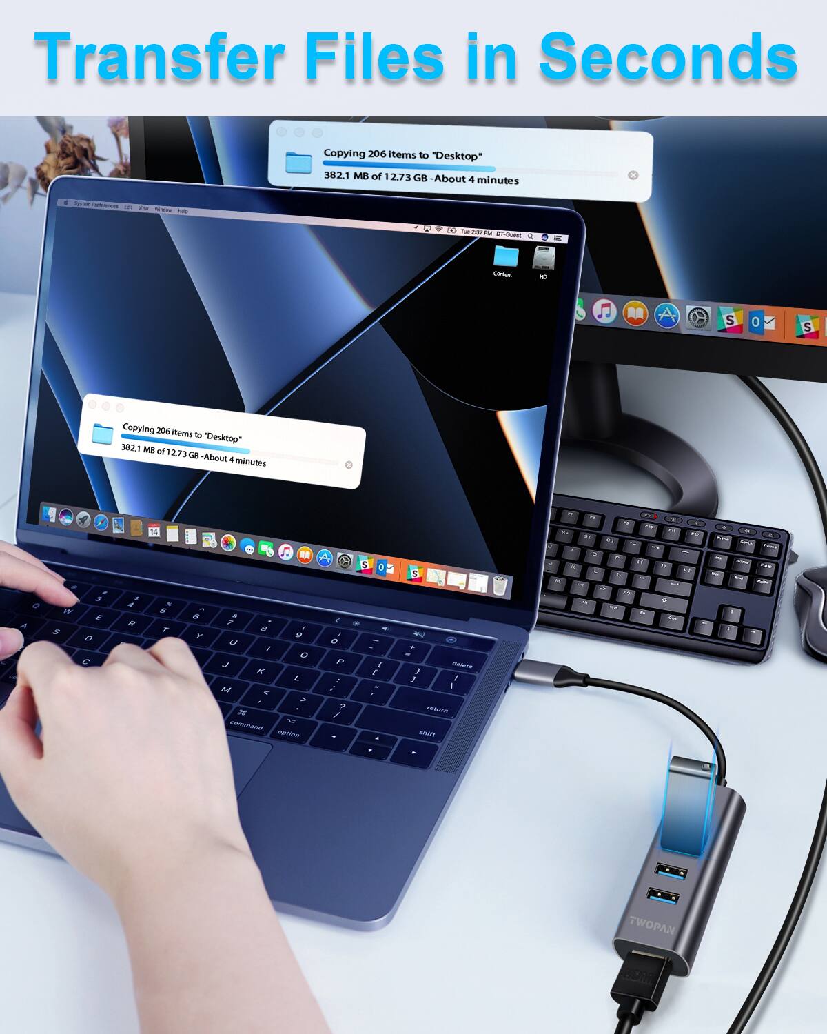 Transfer Files in Seconds

Copying 206 items to "Desktop"
382.1 MB of 12.73 GB - About 4 minutes