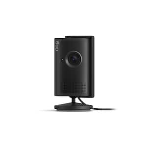 Ring - Indoor Cam Plus, Plug-In, Retinal 2K for enhanced video quality, 6x Zoom, Night Vision for color in near dark - Black