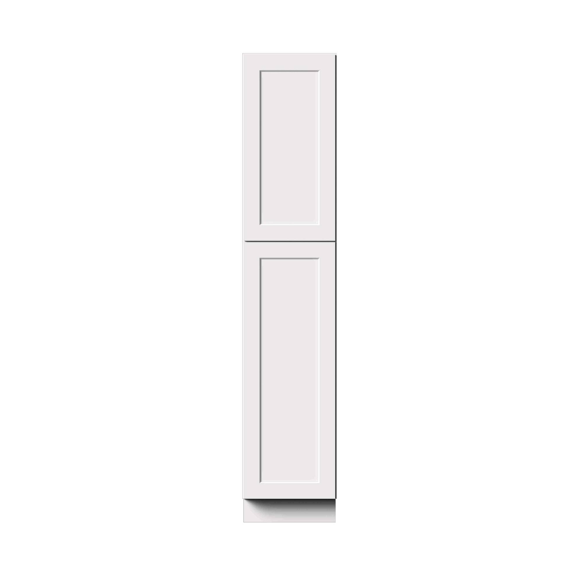 Alt View 1. Boyel Living - 18-in W x 90-in H x 27-in D Shaker RTA Kitchen Pantry Tall Cabinet with Soft-Close - White Shaker.