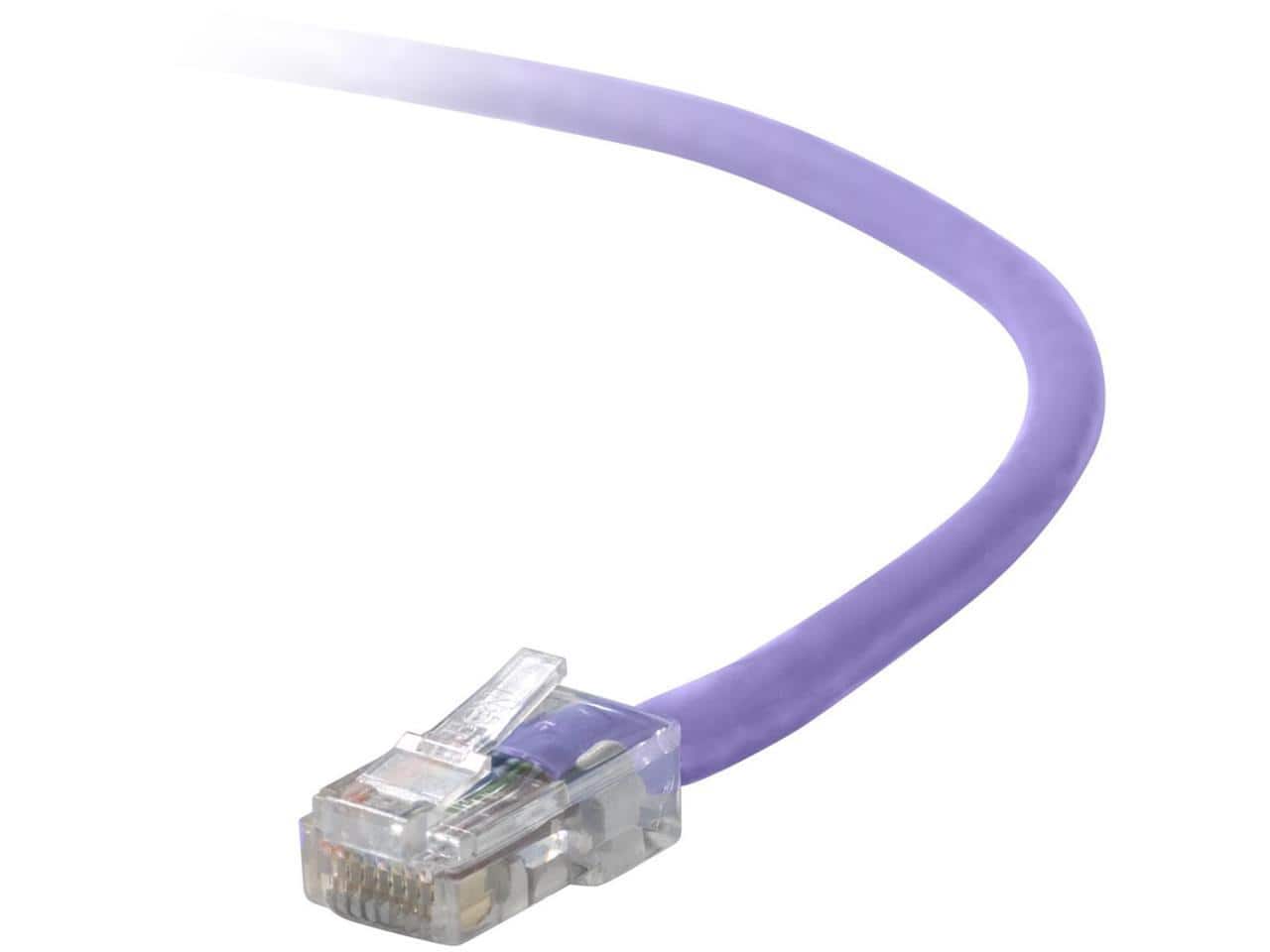 Belkin - A3L791-04-PUR 4 ft. Cat 5E Purple CAT 5e RJ45(M-M) Purple Patch Cable