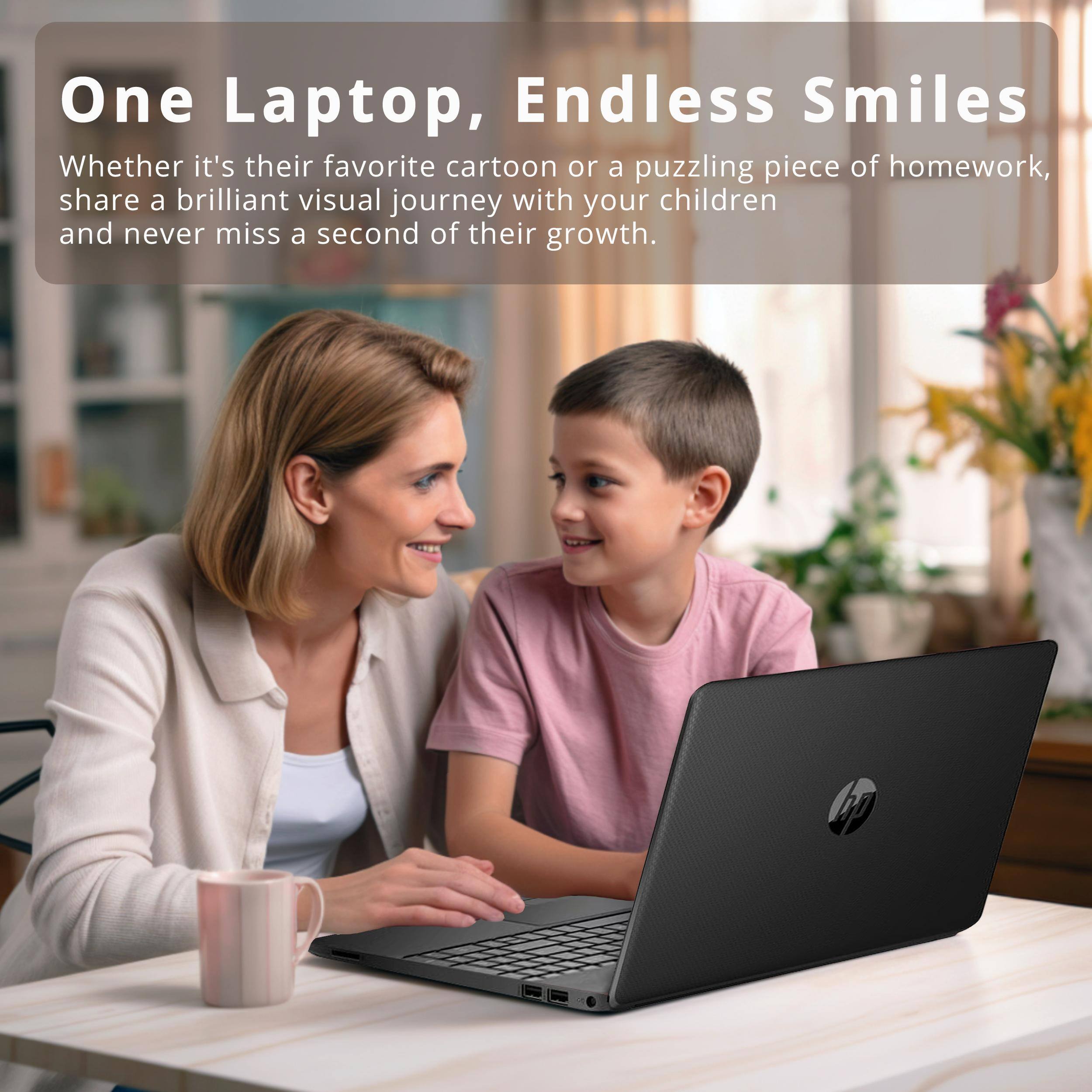 One Laptop, Endless Smiles

Whether it's their favorite cartoon or a puzzling piece of homework, share a brilliant visual journey with your children and never miss a second of their growth.
