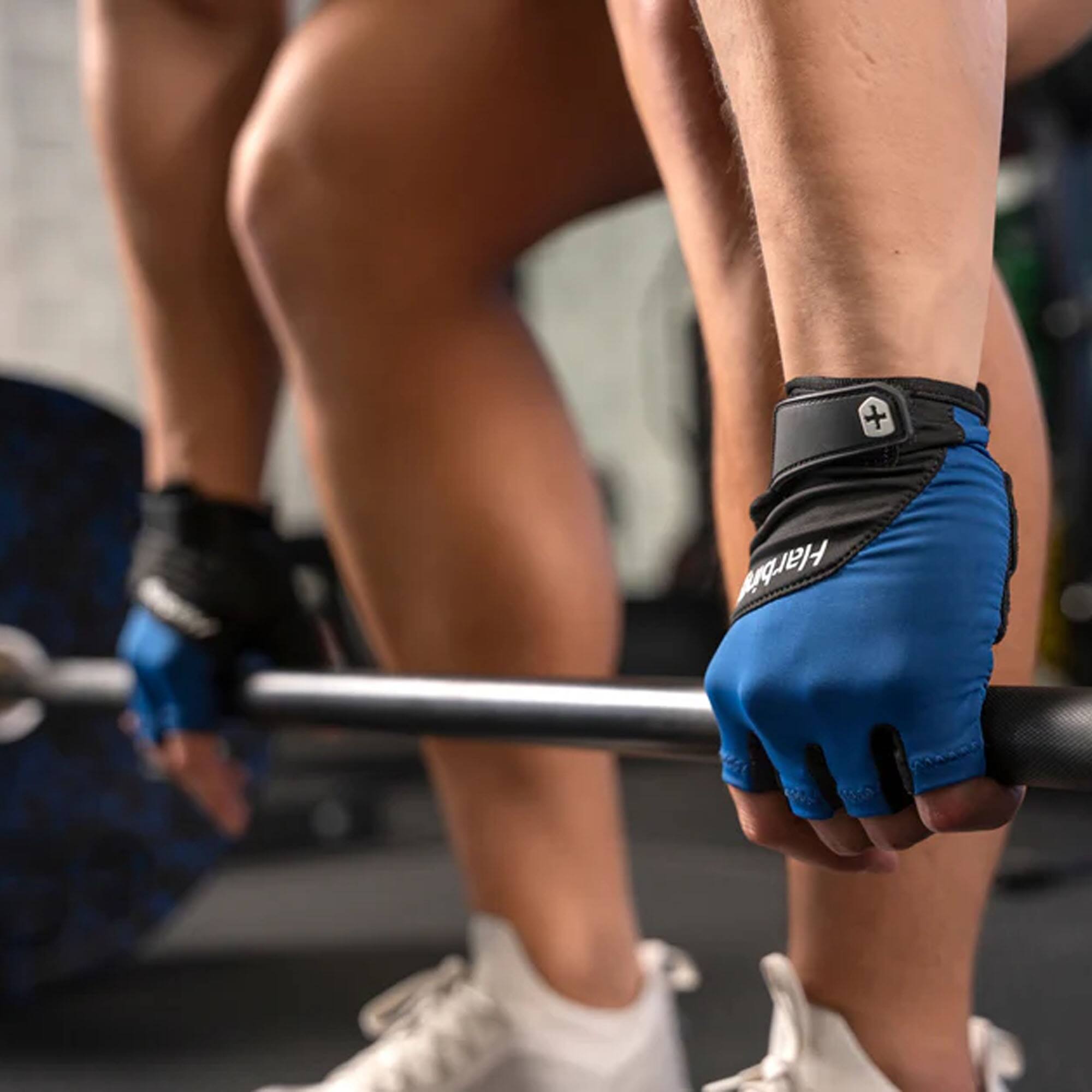 Alt View 2. Harbinger - Harbinger Men's Training Grip Gloves 3.0 - Blue - Medium - Blue.