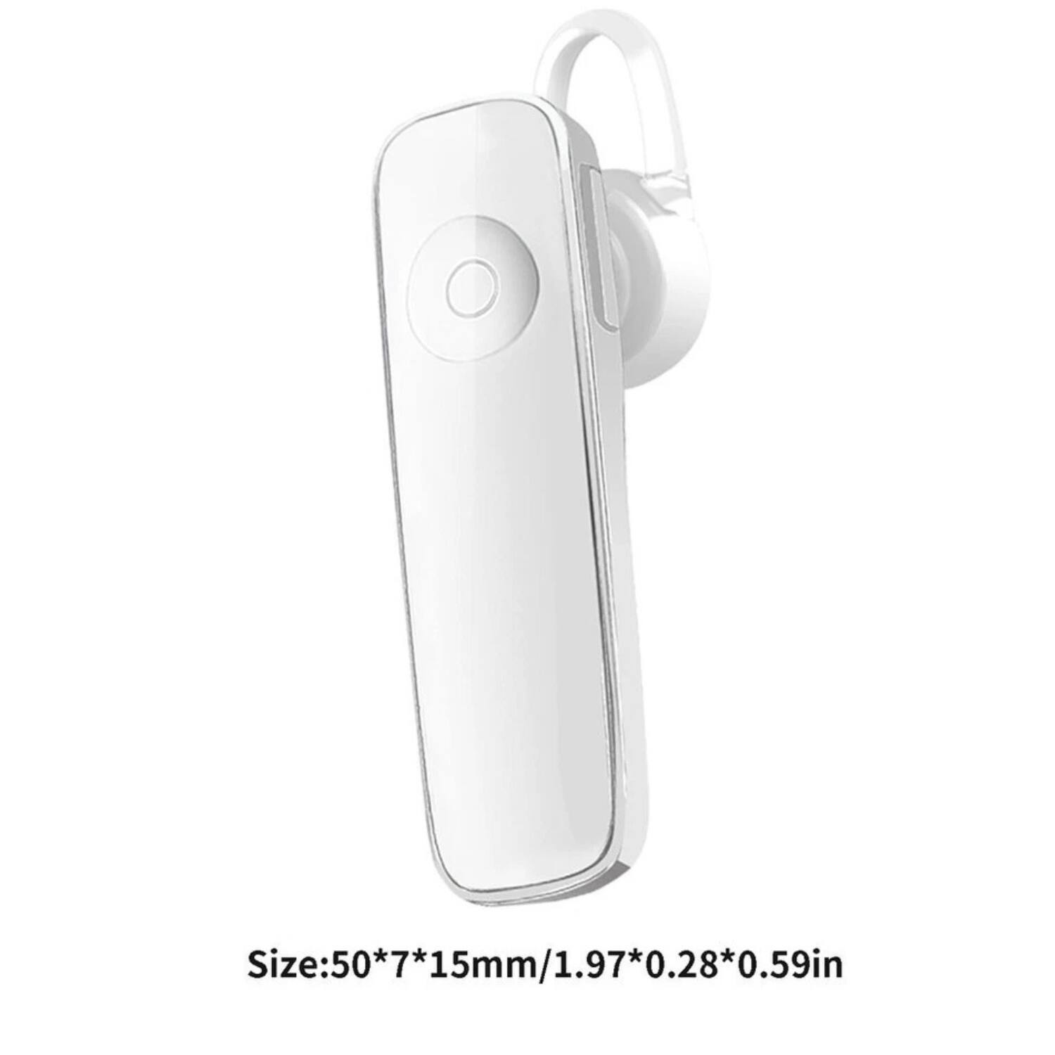 Back. Stock Preferred - Mini Bluetooth 4.1 Wireless Headset In-Ear Stereo Earphone with Mic White - White.