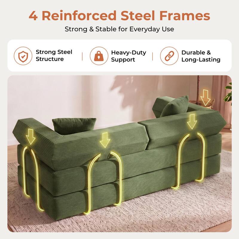 4 Reinforced Steel Frames  
Strong & Stable for Everyday Use

- Strong Steel Structure
- Heavy-Duty Support
- Durable & Long-Lasting