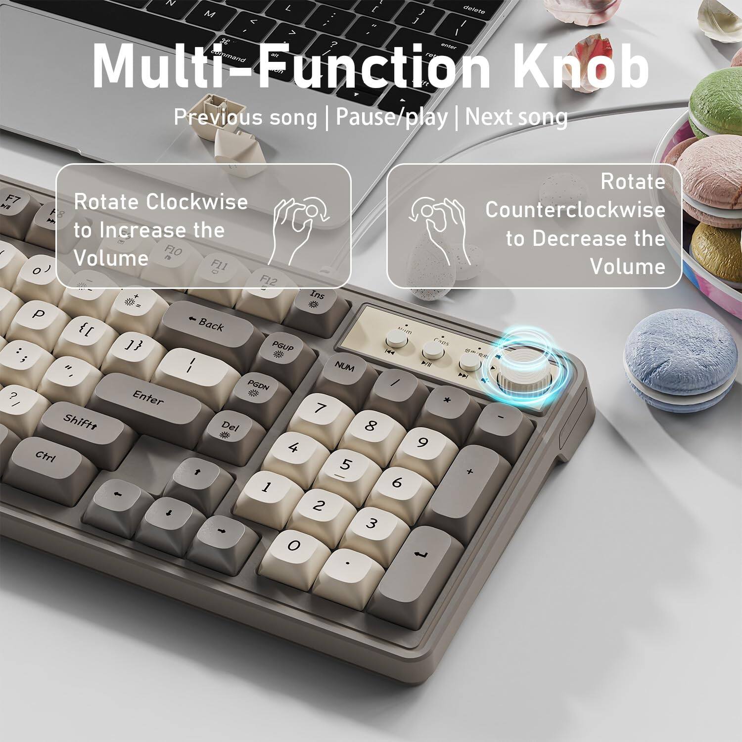 Multi-Function Knob

Previous song | Pause/play | Next song

Rotate Clockwise to Increase the Volume

Rotate Counterclockwise to Decrease the Volume