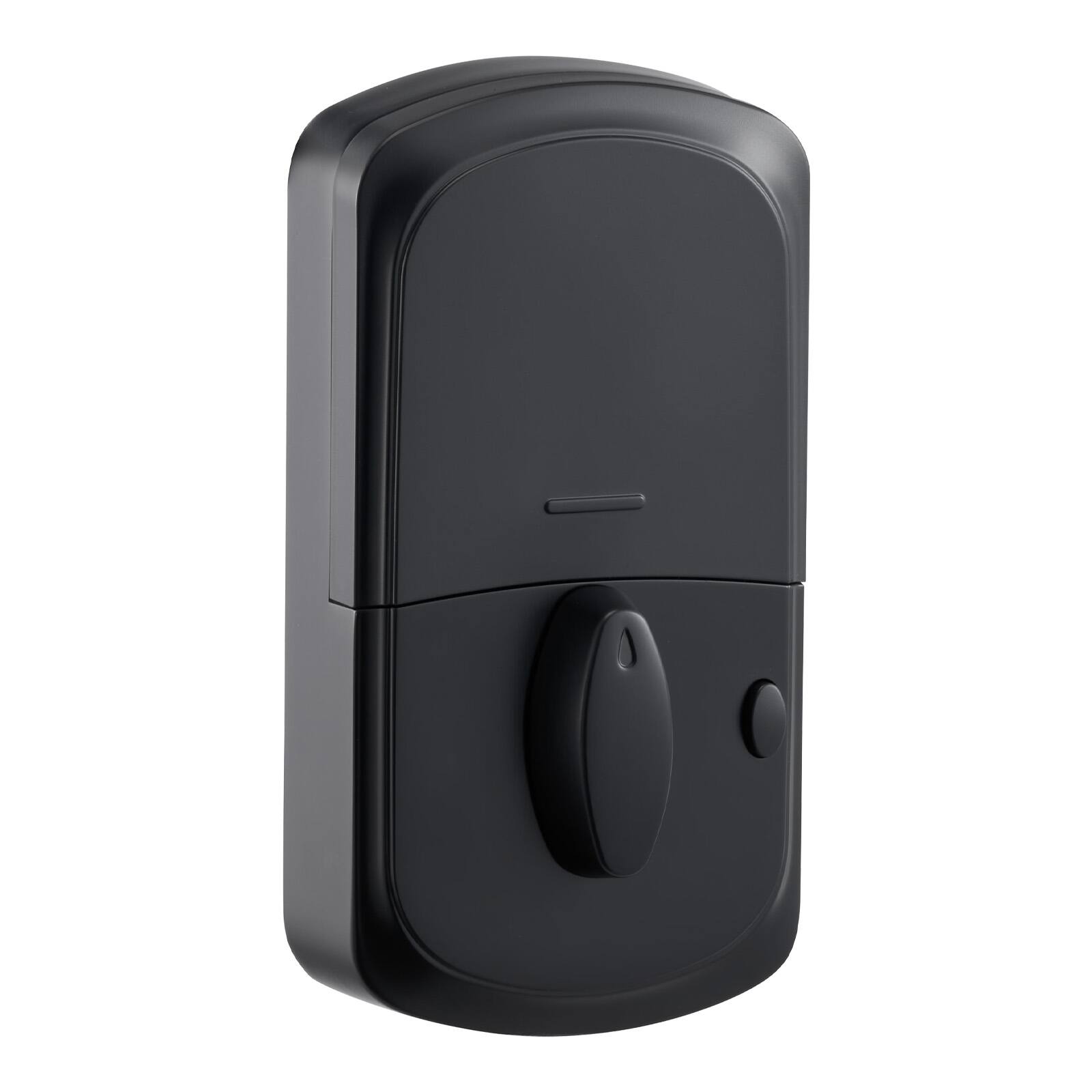 Alt View 5. VEVOR - Fingerprint Door Lock Set, Electronic Biometric Deadbolt Keyless Entry Door Lock with Handle, Touchscreen, Auto Locking - Matte black.