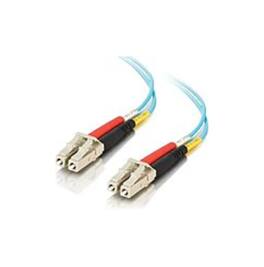 C2G - Refurbished Excellent - 757120011125 20-Feet Cable - LC-LC - 10 GB - 50/125 Micron - OM3 Duplex - Aqua