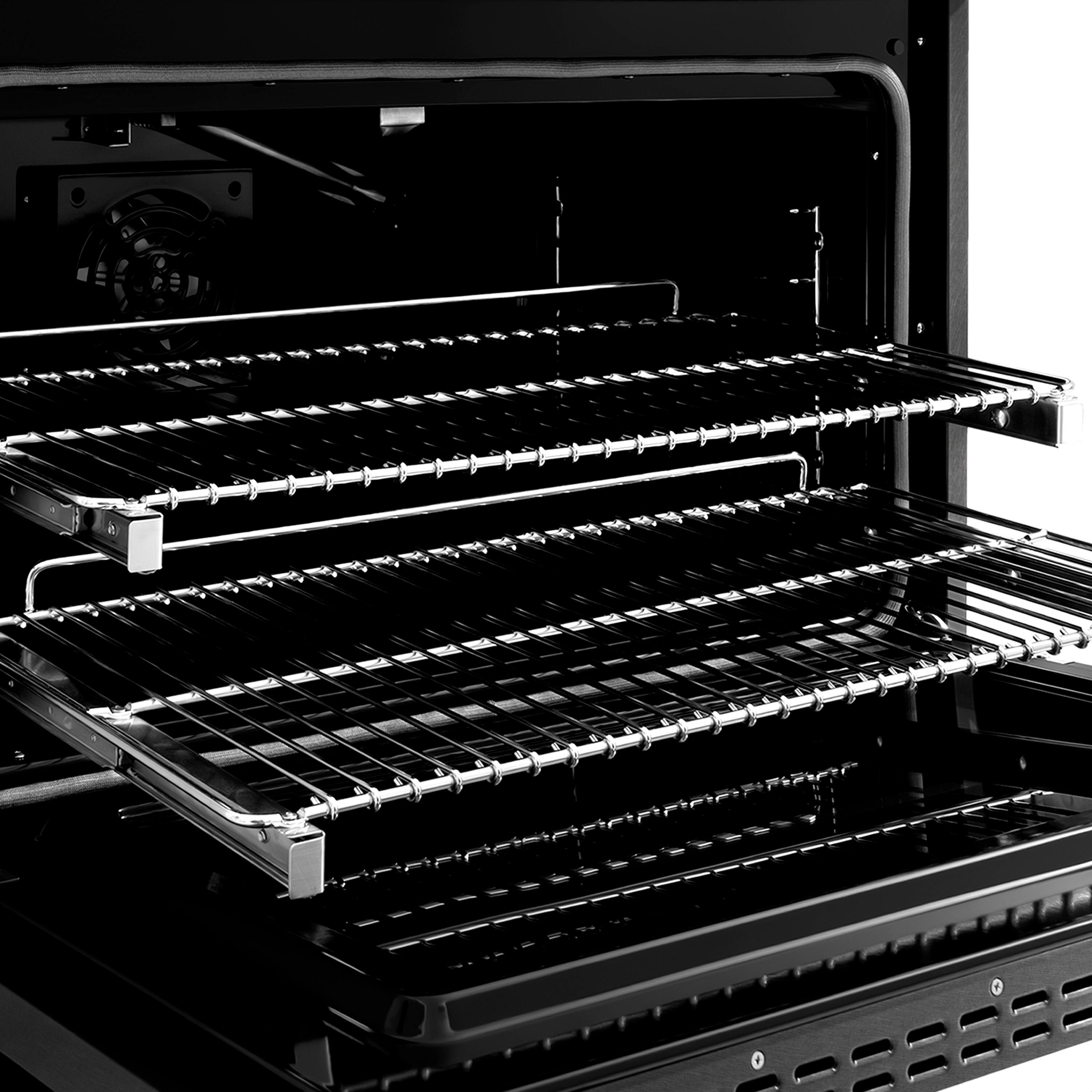 Alt View 2. ZLINE - ZLINE Autograph 36 in. 5.2 cu. ft. Manual Clean Freestanding Gas Range in Black Satin Stainless Steel and Bronze Accents - Black Satin Stainless Steel.