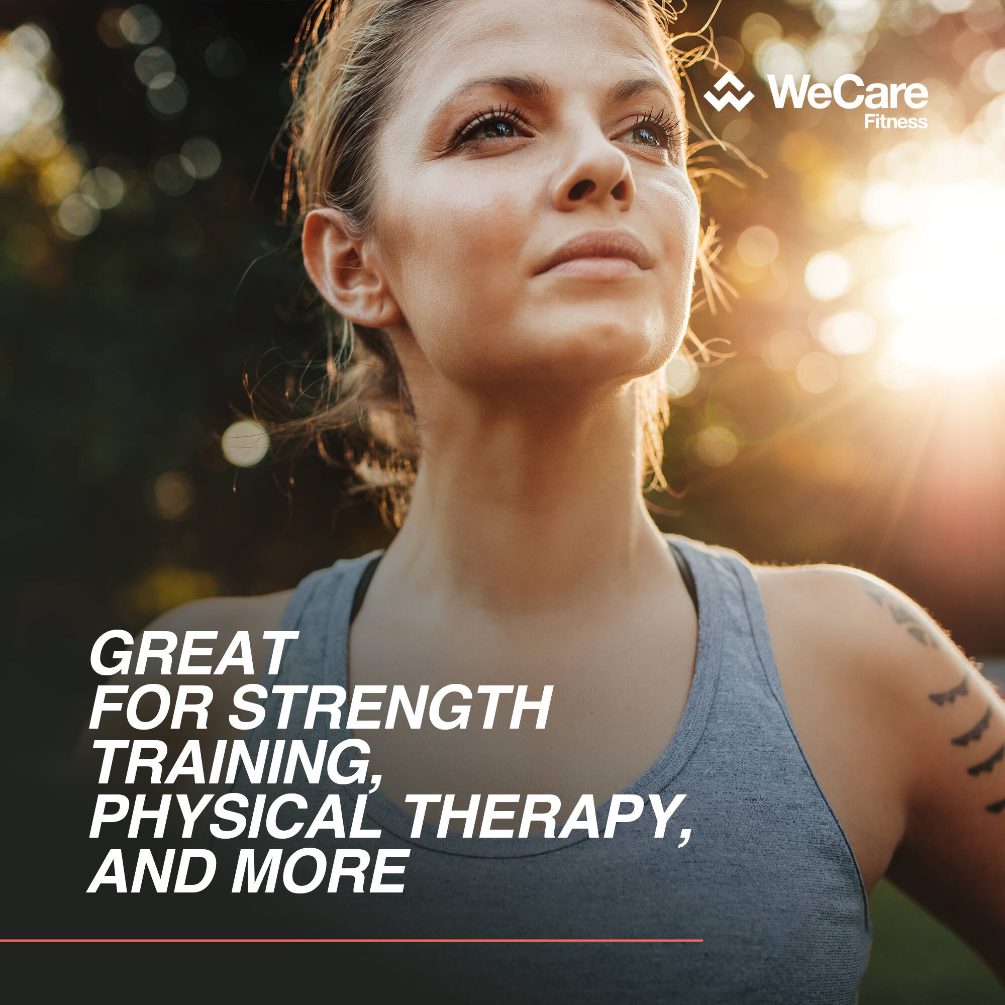 WeCare Fitness

GREAT FOR STRENGTH TRAINING, PHYSICAL THERAPY, AND MORE