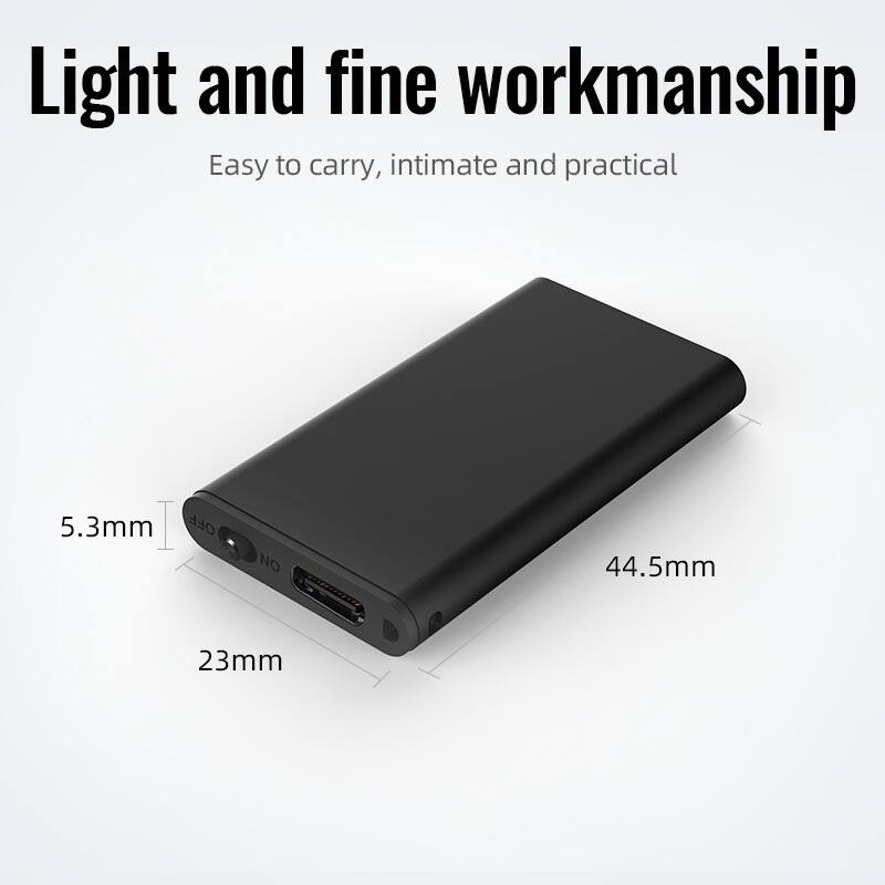 Light and fine workmanship  
Easy to carry, intimate and practical  

5.3mm  
44.5mm  
23mm