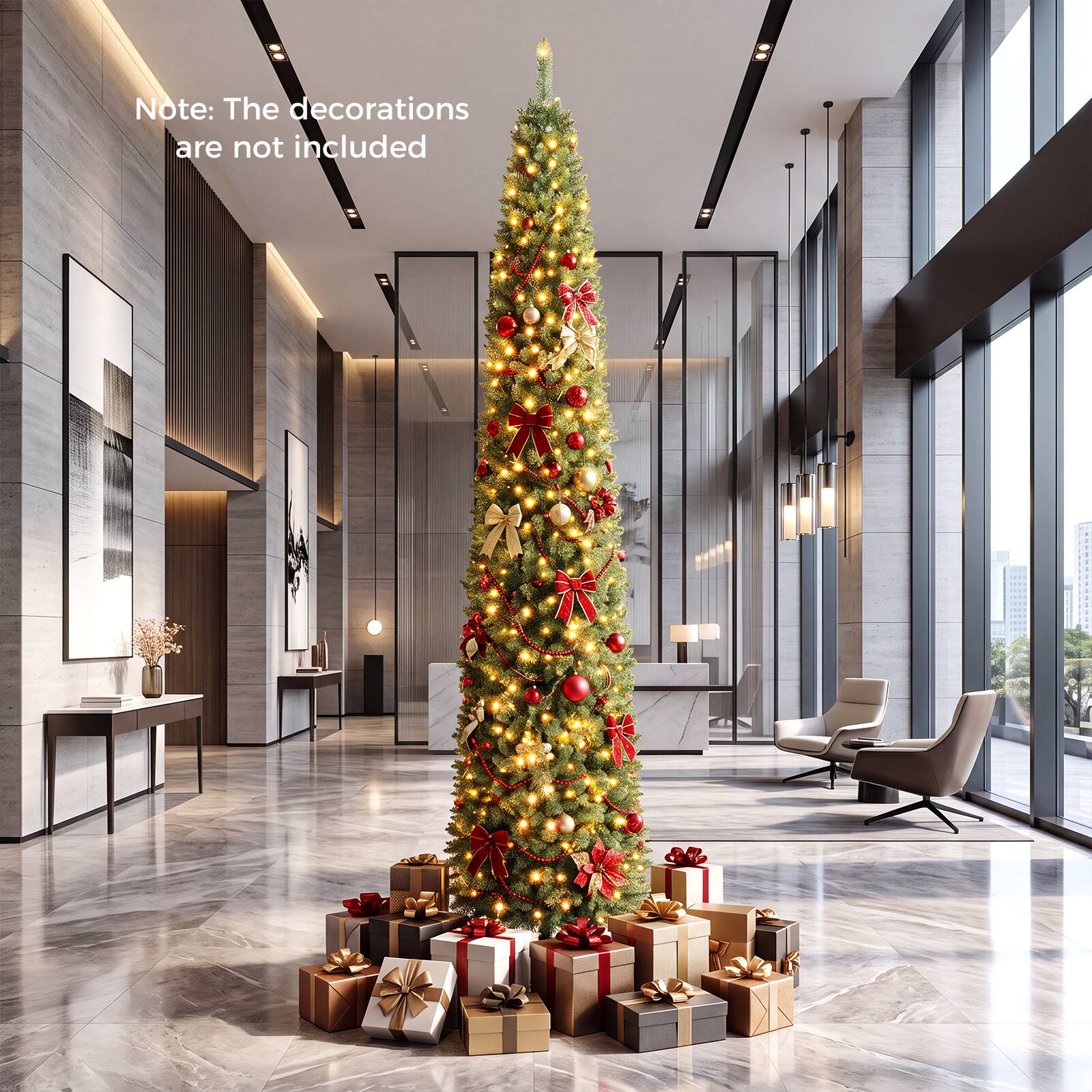 Note: The decorations are not included