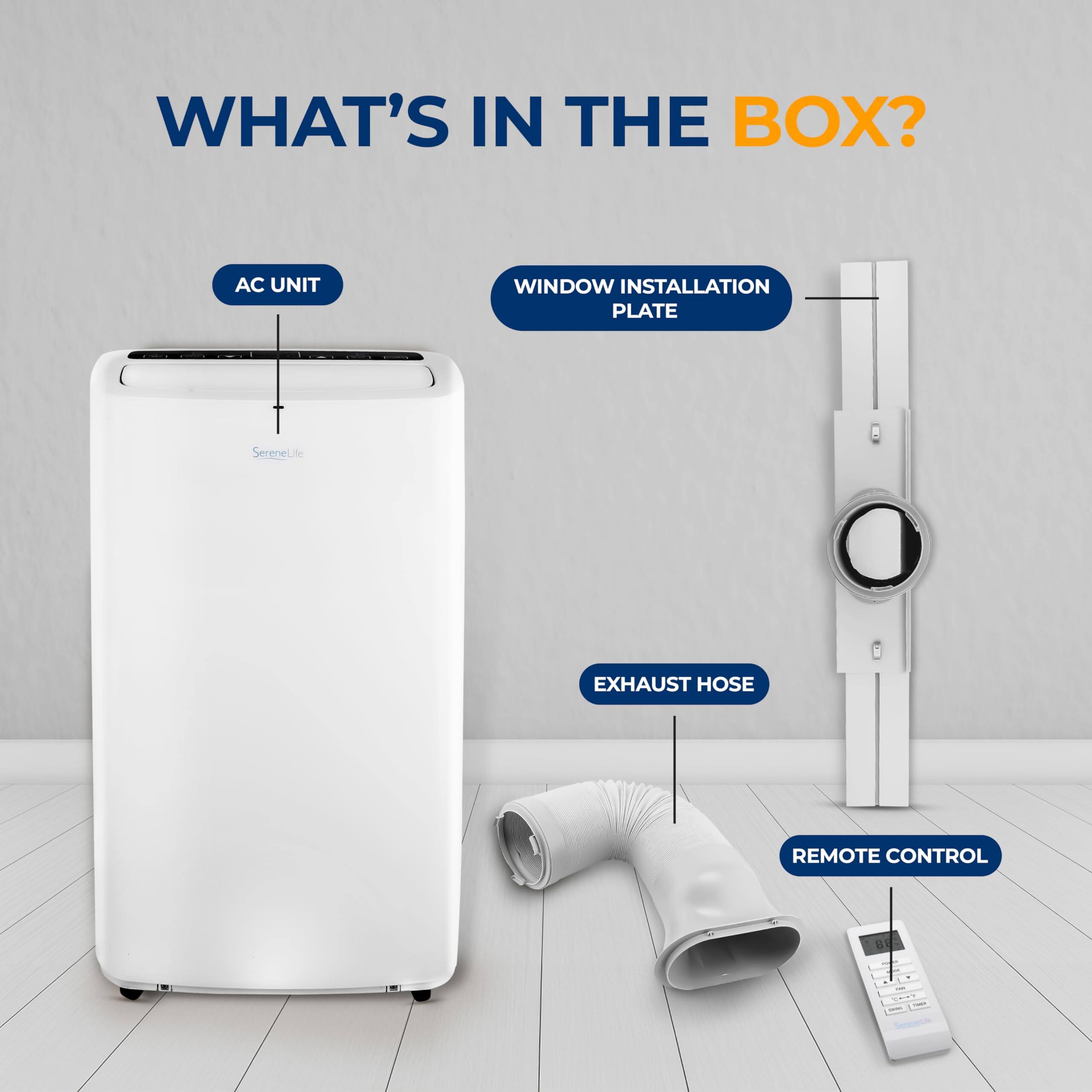 WHAT'S IN THE BOX?

- AC UNIT
- WINDOW INSTALLATION PLATE
- EXHAUST HOSE
- REMOTE CONTROL