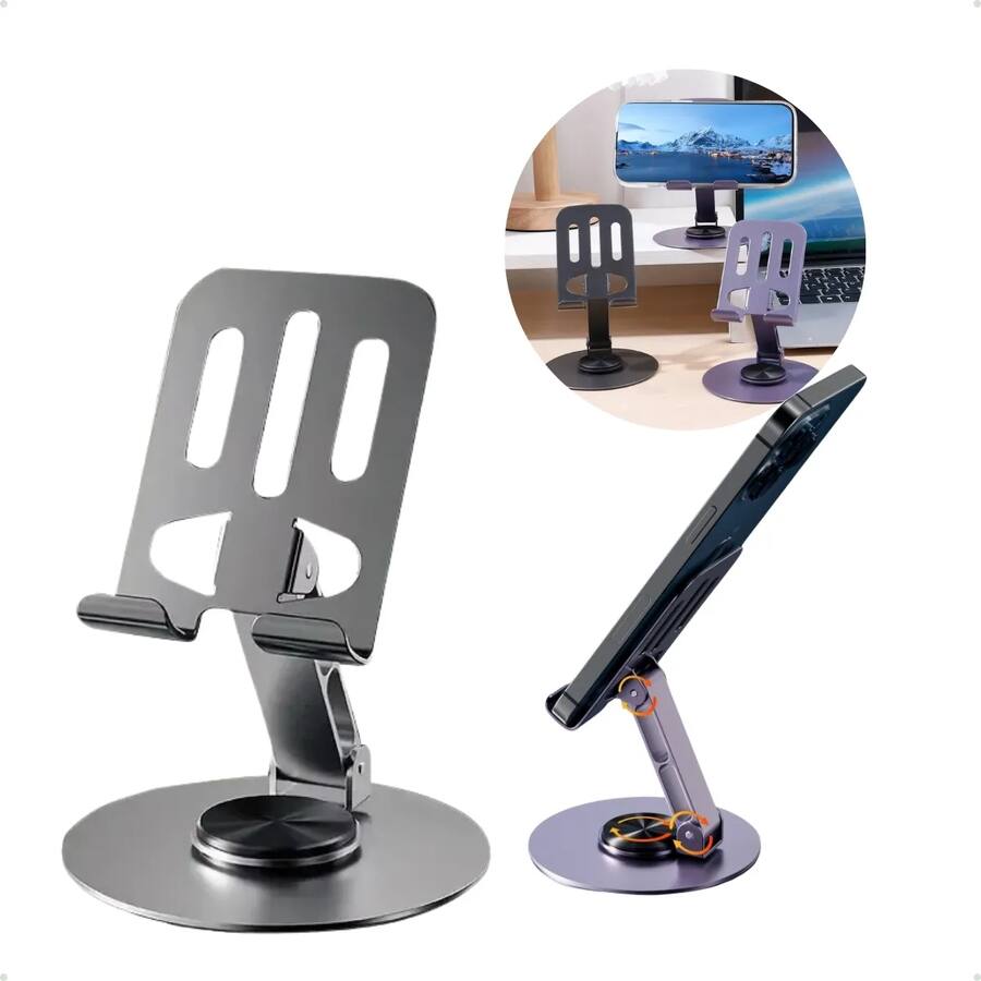 Computer Phone Stands Entronix Adjustable Desktop Phone Stand Metal Table Phone Holder Black ...