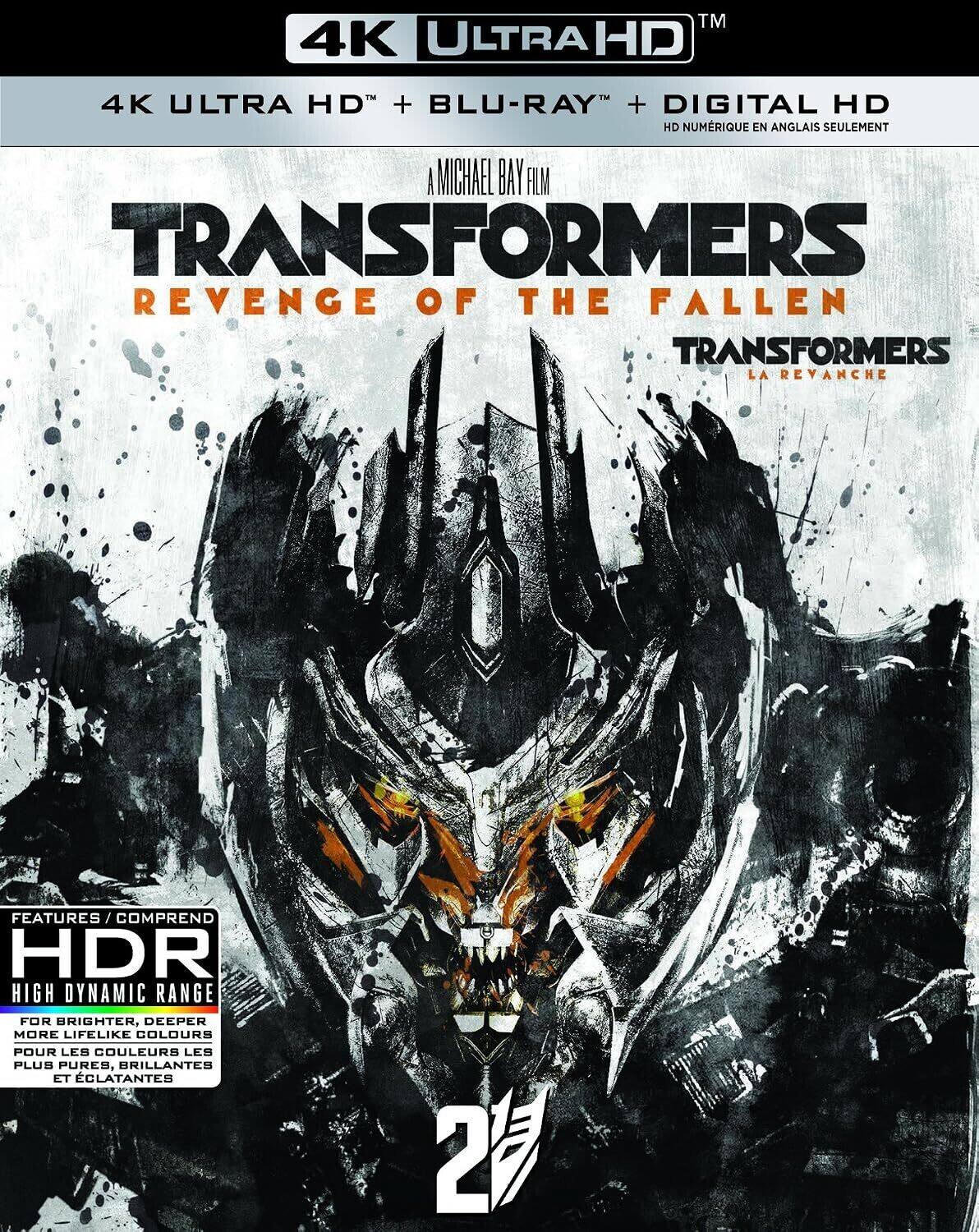 Front. Transformers: Revenge Of The Fallen   - 4K Blu-Ray.