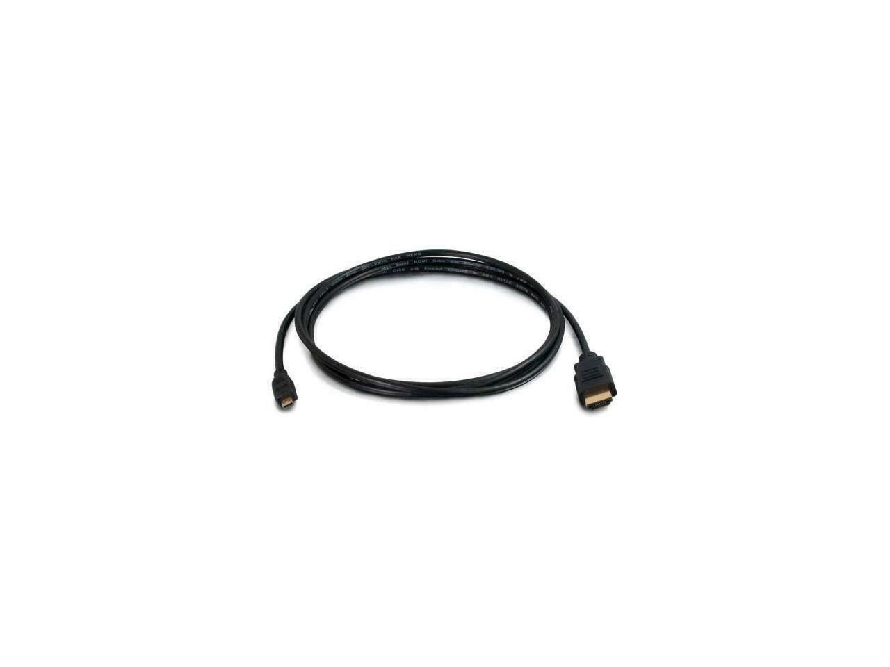 Alt View 4. Cables to Go - C2G 50615 4K UHD High Speed HDMI to Micro HDMI Cable (60Hz) with Ethernet for 4K Devices, Black (6 Feet, 1.82 Meters).