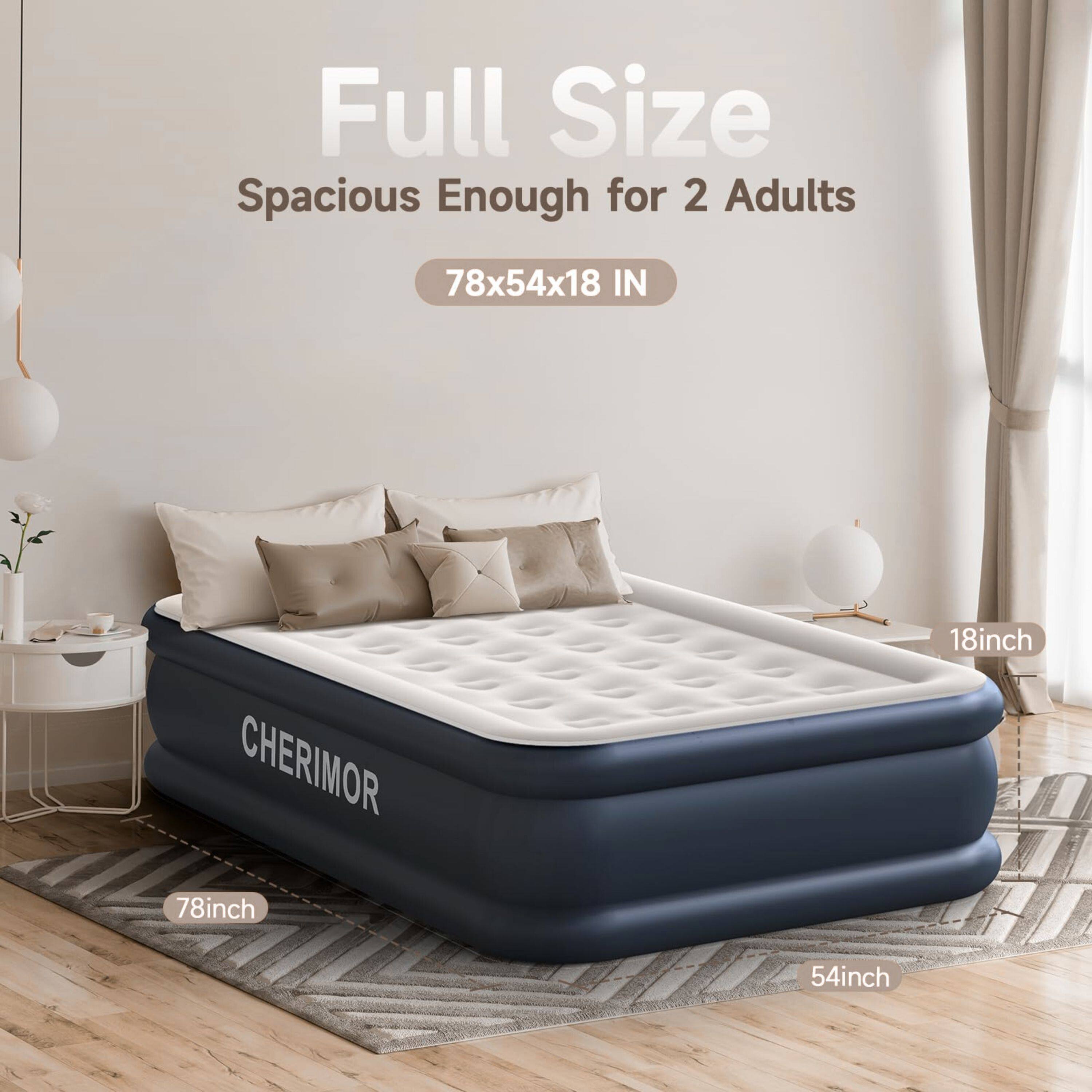 Full Size Spacious Enough for 2 Adults  
78x54x18 IN  
CHERIMOR  
78inch  
18inch  
54inch