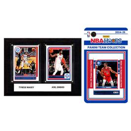 C&I Collectibles - Philadelphia 76ers 6" x 8" Player Plaque & 2024 Team Trading Card Set - Multicolor