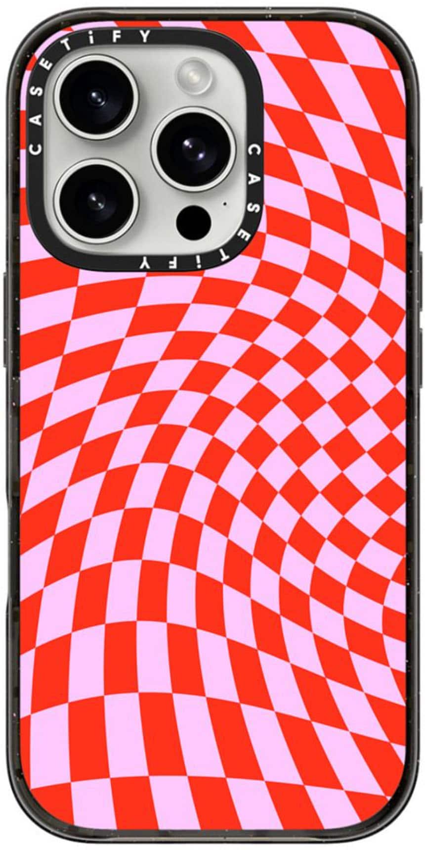 CASETiFY - Impact Case with MagSafe for Apple iPhone 16 Pro - Strawberry Checkers - Front_Zoom