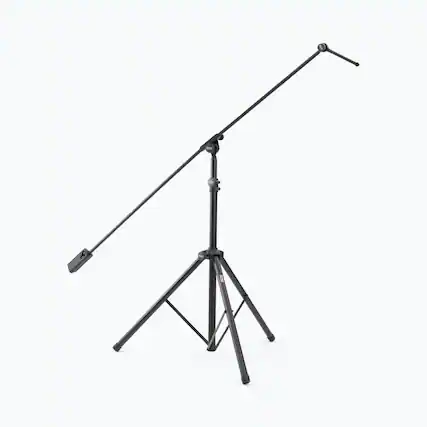 Front. On Stage Stands - On-Stage SB9600 Tripod Studio Boom Microphone Stand - Black.