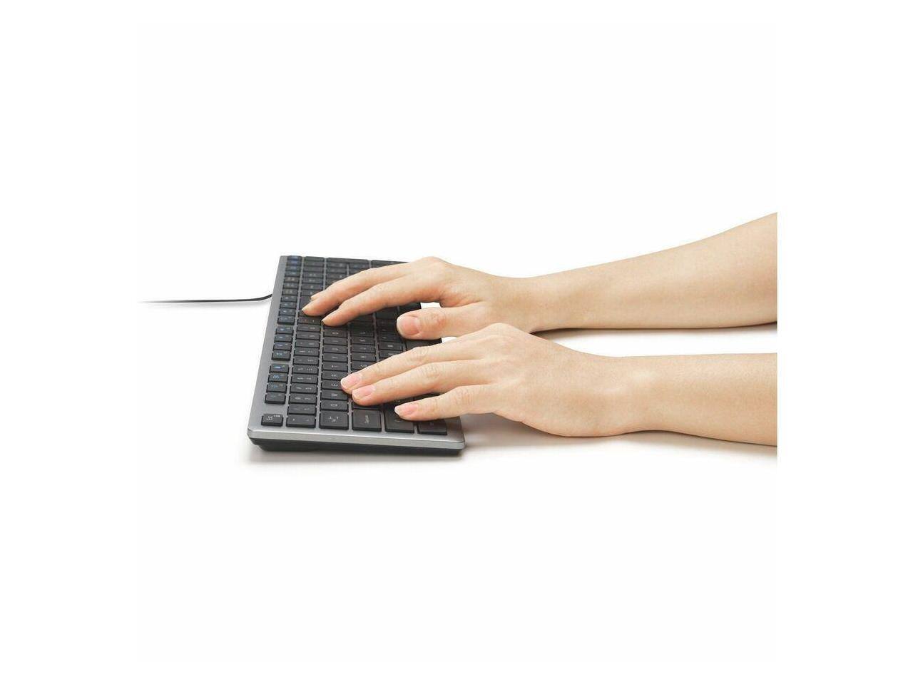 Alt View 2. Kensington - Kensington KB515 EQ Keyboard - USB A/C - 108 Keys - Windows, macOS, ChromeOS - Recycled Plastic - Black.