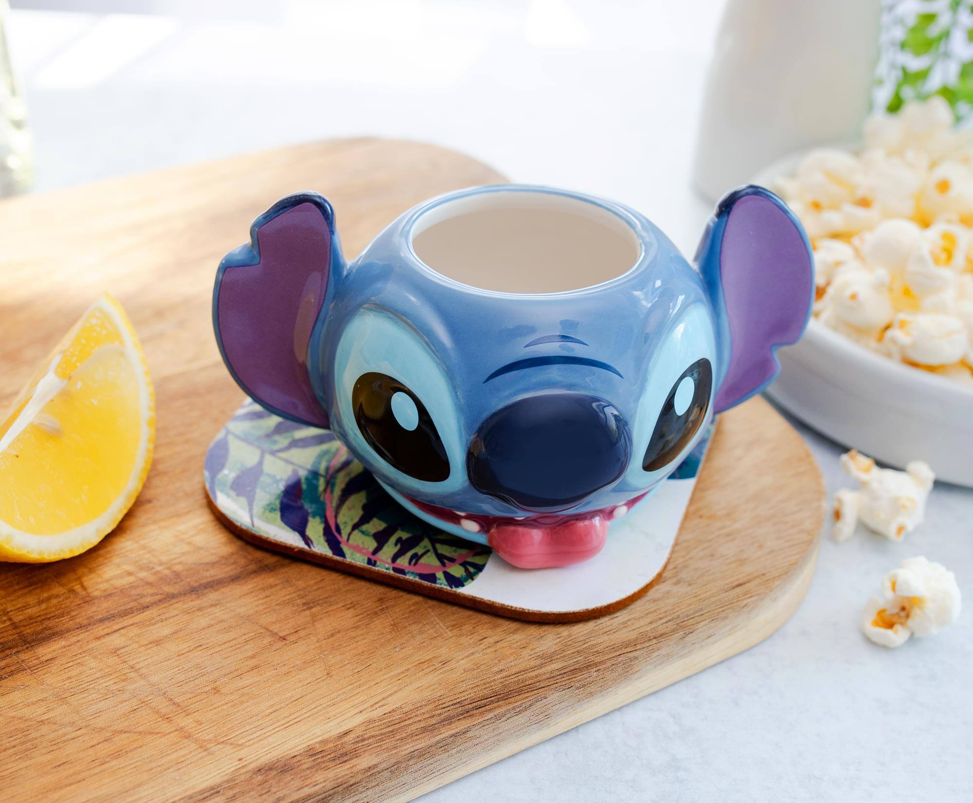 Alt View 4. Disney - Disney Stitch 2oz Sculpted Ceramic Mini Cup / Shot Glass - Blue.