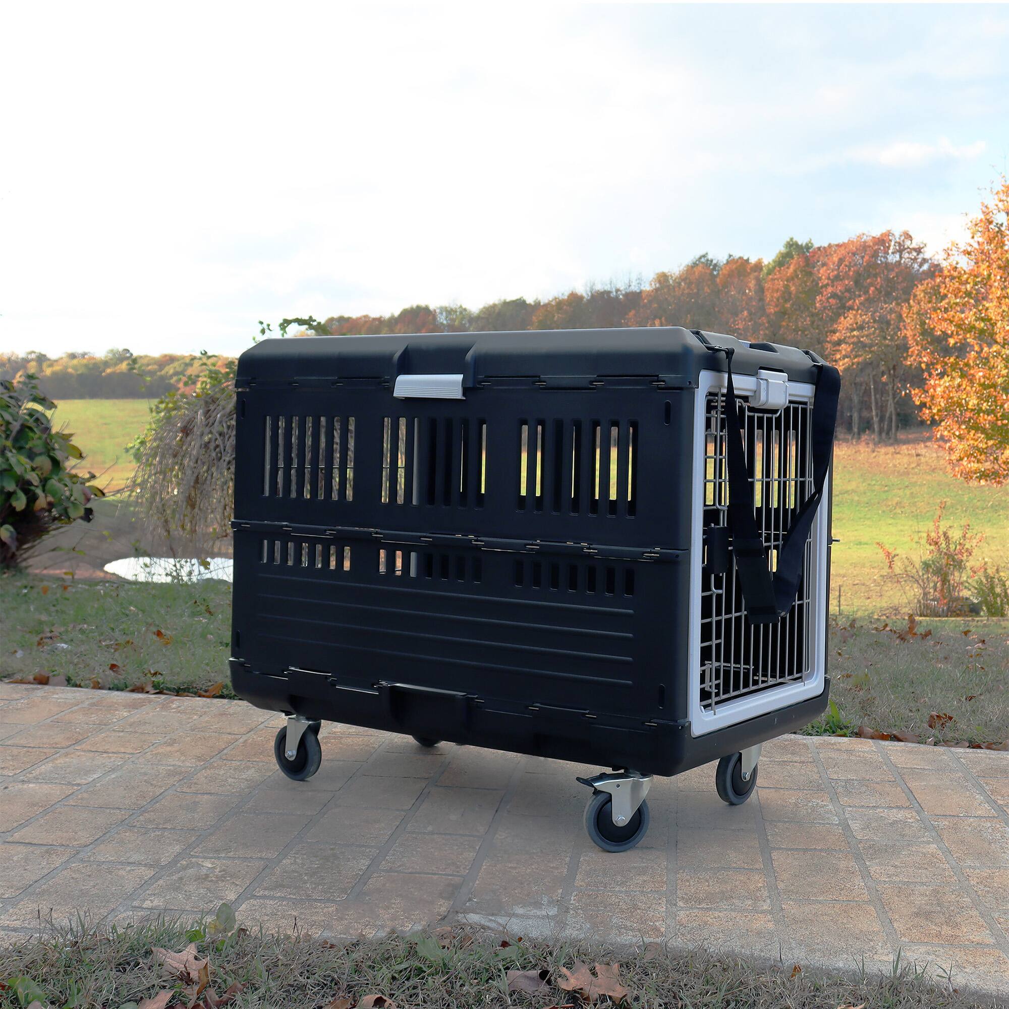 Alt View 7. Mirapet - Mirapet Collapsible Pet Carrier & Crate for Large Dogs & Cats w/ Travel Kit, 35".