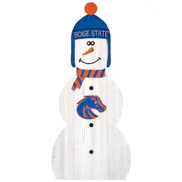 Fan Creations - Boise State Broncos 31'' Snowman Leaner - White