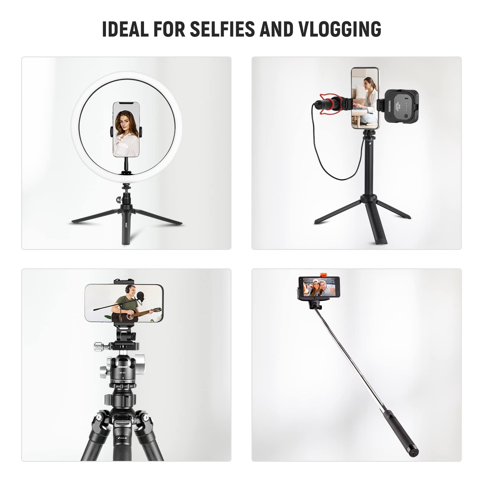 IDEAL FOR SELFIES AND VLOGGING