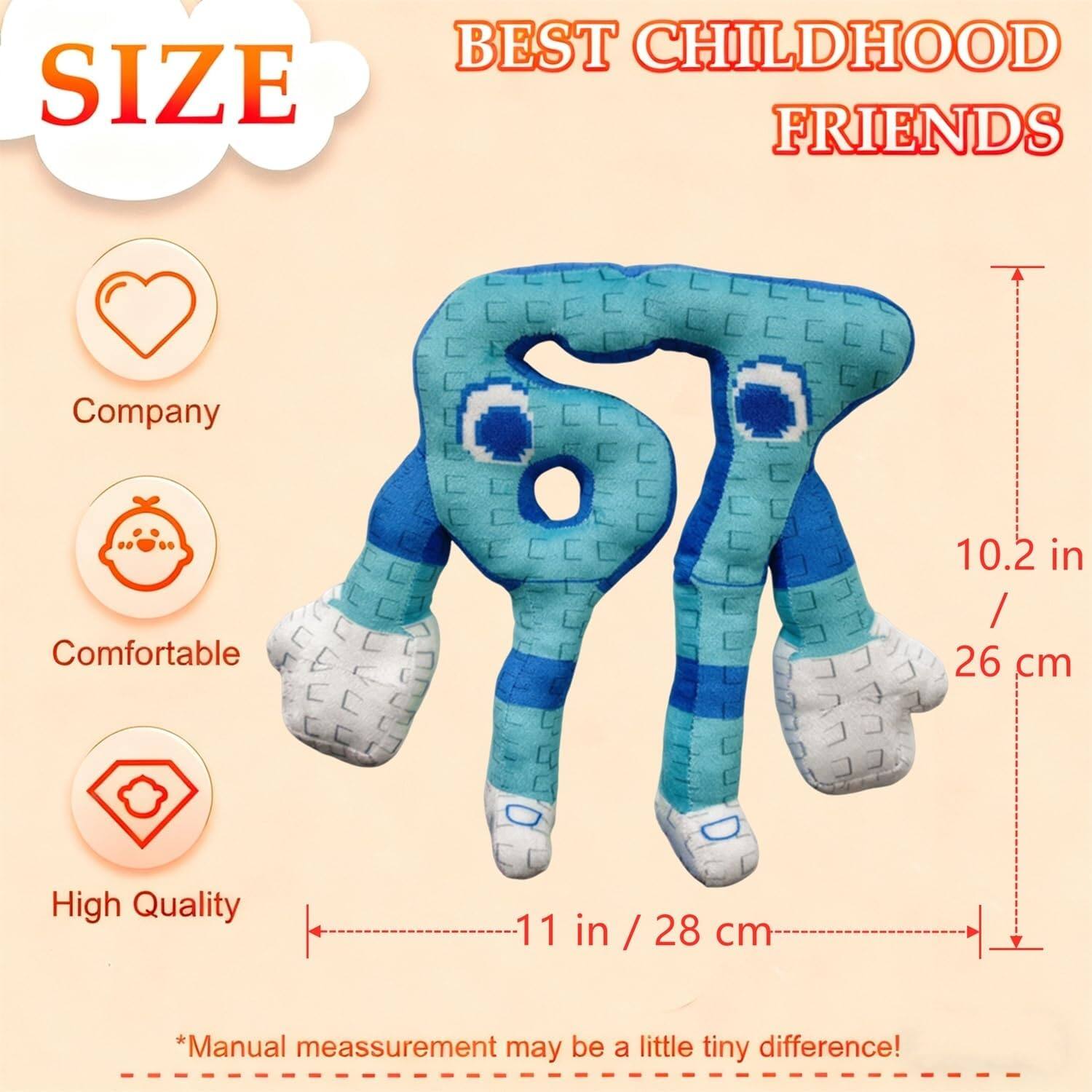 Sure, here is the corrected and grouped text from the image:

---

**SIZE**

- Company
- Comfortable
- High Quality

**BEST CHILDHOOD FRIENDS**

- 10.2 in / 26 cm
- 11 in / 28 cm

*Manual measurement may be a little tiny difference!*

---