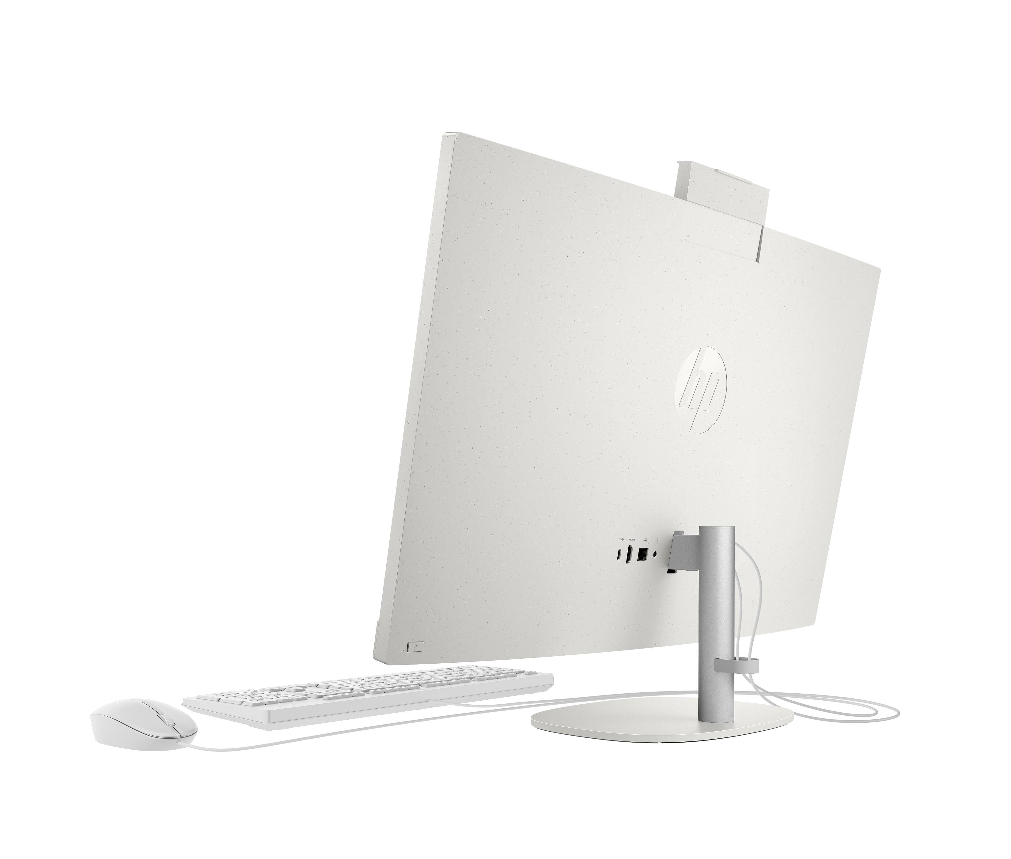 Back. HP - HP 23.8 inch All-in-One Desktop PC 24-cr0410 AMD Athlon Silver 7120U 8GB RAM 256GB SSD Win 11 Home  Shell white - Shell white.