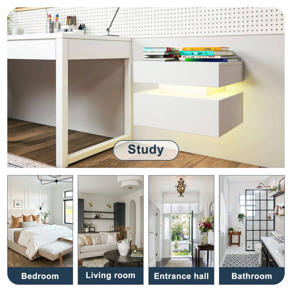 Study  
Bedroom  
Living room  
Entrance hall  
Bathroom