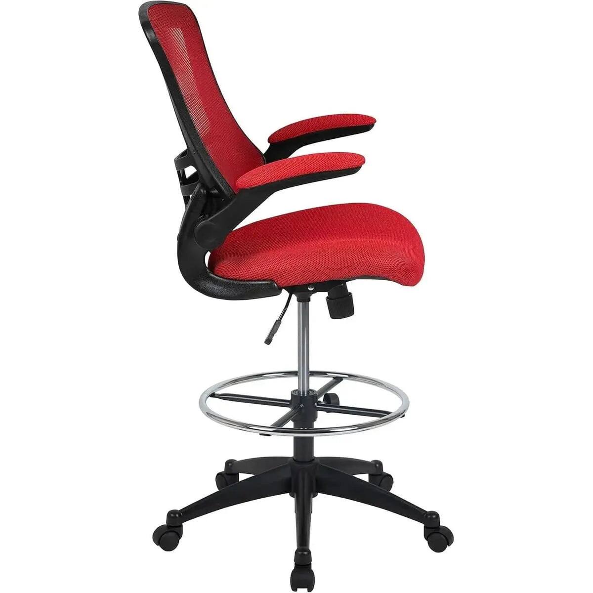 Alt View 5. Platinum-Level - Ergonomic Mesh Office Chair with Flip-Up Armrests and Adjustable Height - Black.