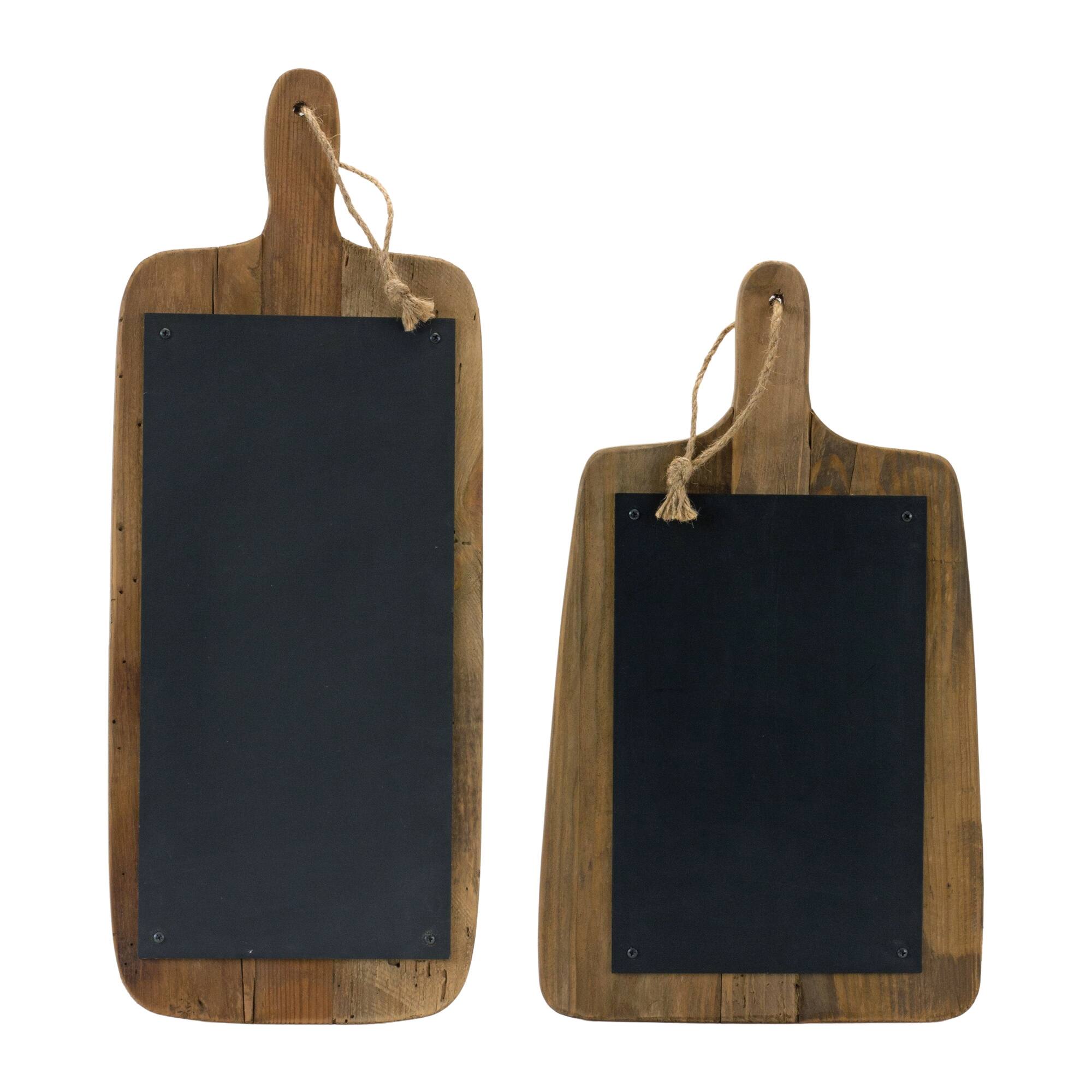 Front. BreeBe - Memo Cutting Board (Set of 2) - Brown, Black.