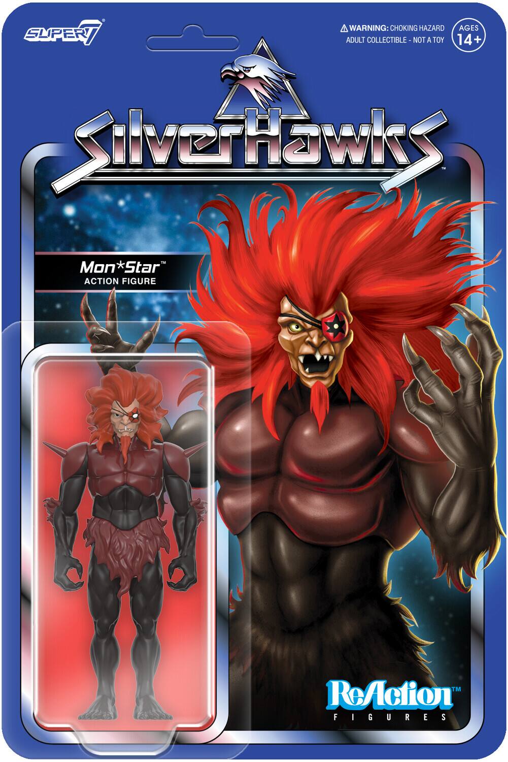 Super7 - Silverhawks - ReAction Figures Wv1 - Mon*Star (Pre-Transformation) - Collectibles
