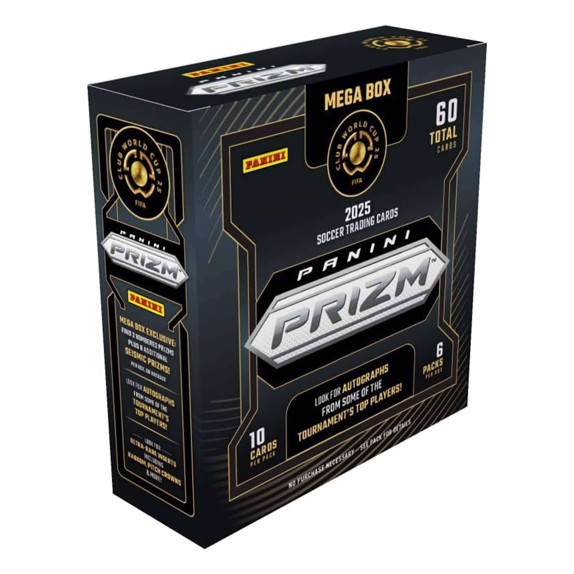 Panini Prizm 2025 FIFA World Cup Men's Soccer Mega Box | 6 Packs